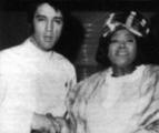 With Mahalia Jackson